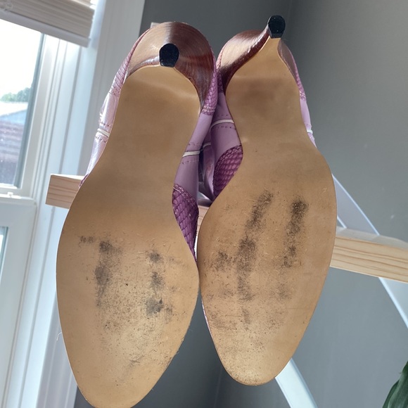 Vintage Jeenz Bootz Size 7 1/2 M, Style #577, Serial # 56247, Lilac Purple - Picture 5 of 11